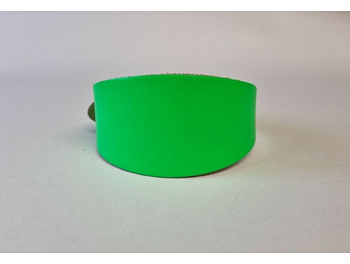 Riveted - Fluorescent Green - Whippet Leather Collar - Size S